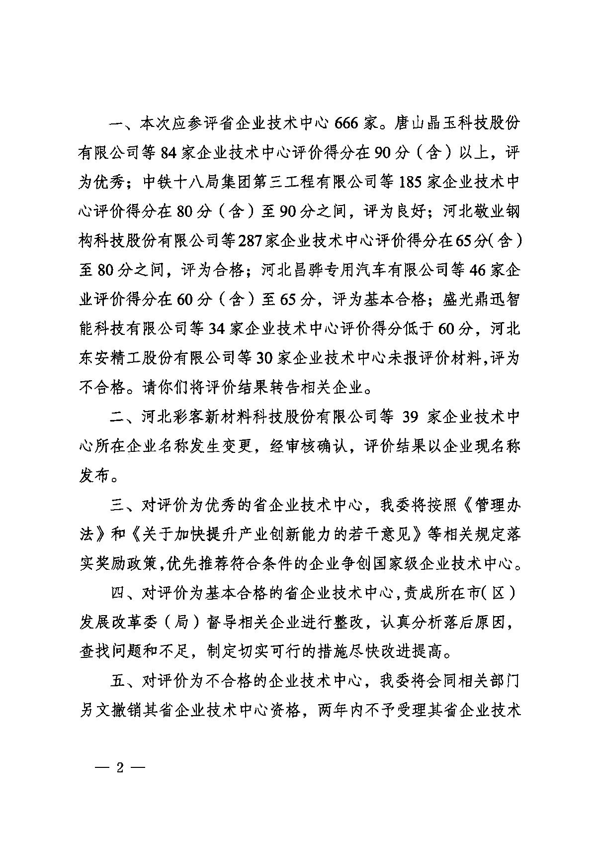 关于2022年河北省企业技术中心评价结果的通知_2.JPG